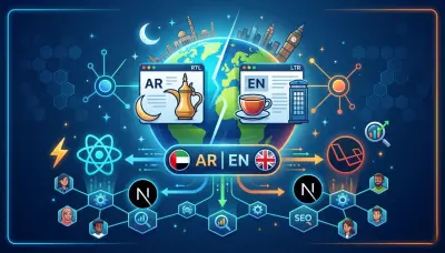 سأضيف أكثر من لغة لموقعك React أو Next.js أو Laravel