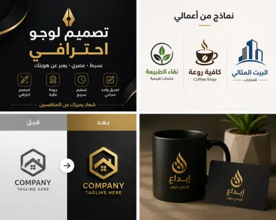 سأقوم بتصميم لوجو احترافي ومميز يعبر عن هوية مشروعك بطريقة عصرية وجذابة. أحرص على تقديم تصميم فريد يناسب نشاطك ويجذب انتباه العملاء.