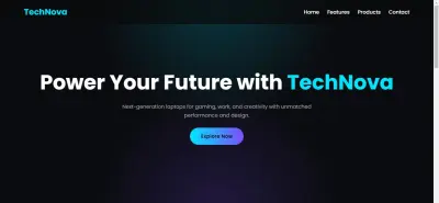 تصميم وتطوير صفحة هبوط احترافية ومتجاوبة باستخدام HTML CSS JavaScript