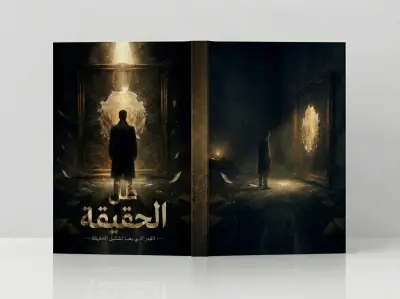 أقدم تصميم غلاف كتاب إلكتروني متكامل يشمل الغلاف الأمامي والخلفي، مصمم خصيصًا للعرض الرقمي