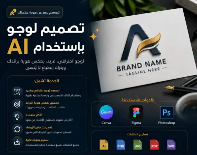 تصميم لوجو بإستخدام ال AI