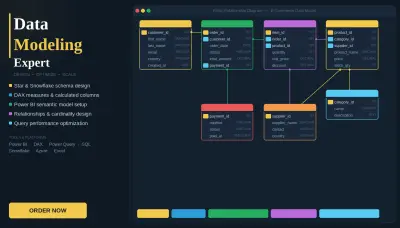 تصميم نماذج وقواعد البيانات (Data Modeling & SQL)
