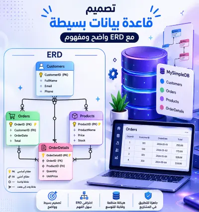 عمل Database ورسم ERD