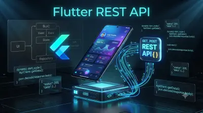 سأقوم بربط تطبيق Flutter الخاص بك بـ REST API باستخدام BLoC أو Cubit