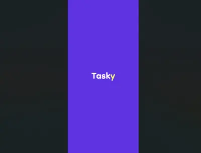 Tasky لإدارة المهام بواجهة احترافية ومتجاوبة، يتيح إضافة وتعديل وحذف المهام، وتنظيمها حسب الأولوية أو الحاله.