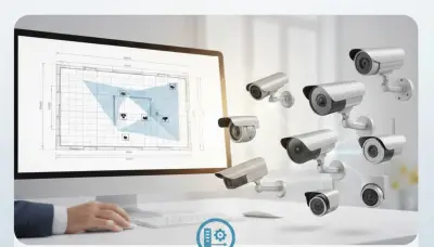 تصميم مخطط احترافي لتوزيع كاميرات المراقبة (CCTV/IP) وفق أعلى معايير الأمان