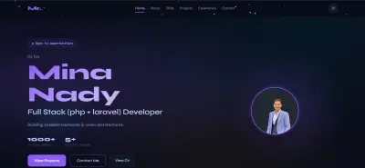 أقوم بتصميم وتطوير Portfolio شخصي احترافي ومتجاوب لجميع الأجهزة