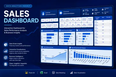 تصميم لوحة تحكم إكسيل تفاعلية Excel Dashboard لبياناتك