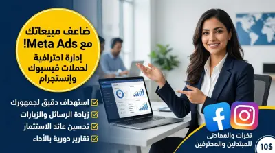إطلاق حملة إعلانية احترافية على Facebook & Instagram لزيادة المبيعات