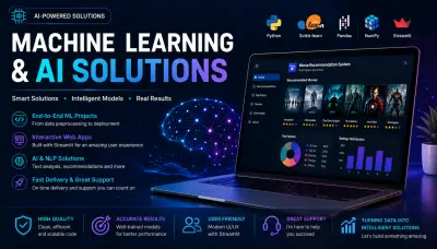 سأقوم ببناء تطبيق ذكاء اصطناعي باستخدام Python و Machine Learning