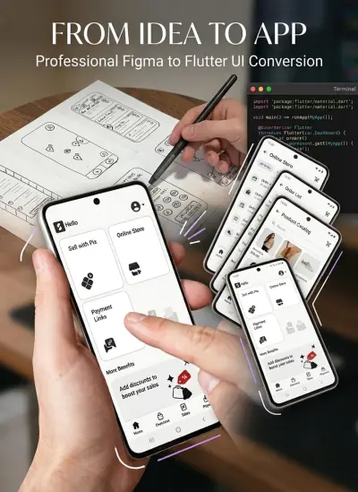 تحويل تصاميم Figma و Adobe XD إلى تطبيقات فلاتر | UI to Flutter.
