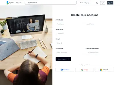 تصميم صفحة Login احترافية لموقع تعليمي باستخدام Figma