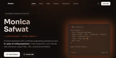 تصميم وتطوير موقع Portfolio احترافي ومتجاوب