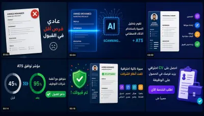 تحليل وفرز وتحسين السير الذاتية باستخدام ATS لشركات التوظيف والباحثين عن عمل