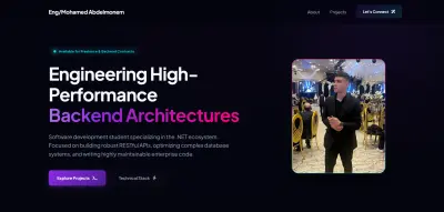 برمجة وتصميم موقع معرض أعمال (Portfolio) احترافي للمبرمجين والمبدعين