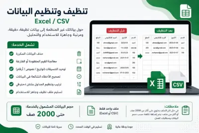 تنظيم البيانات وهيكلتها Data cleaning