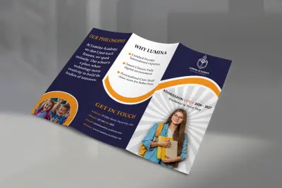 تصميم بروشور احترافي (Brochure) ثنائي أو ثلاثي الطي بهوية عصرية وجذابة