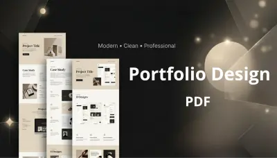 سأصمم لك Portfolio احترافي بصيغة PDF لعرض أعمالك