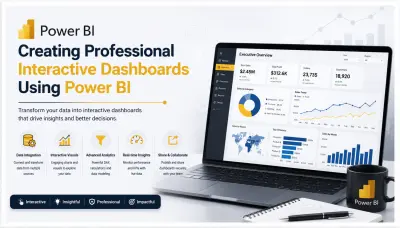 إنشاء داشبورد تفاعلي واحترافي باستخدام Power BI
