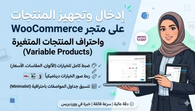 إدخال وتجهيز المنتجات على متجر WooCommerce
