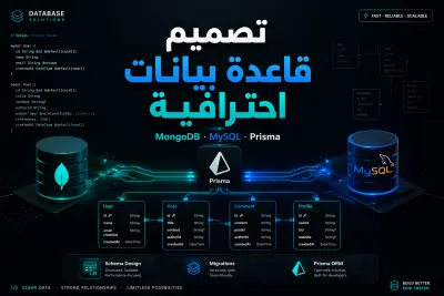 تصميم وإعداد قاعدة بيانات احترافية لمشروعك (MongoDB / MySQL + Prisma)