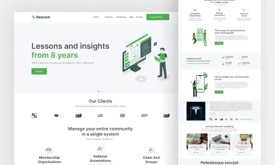 برمجة وتصميم صفحة هبوط (Landing Page) متجاوبة واحترافية