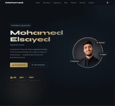 تصميم معرض أعمال (Portfolio) احترافي