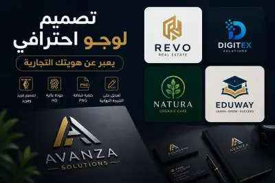 صورة العمل تصميم لوجو احترافي يعبر عن هويتك التجارية