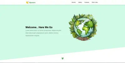 قالب صفحة هبوط (Landing Page) باستخدام HTML و SCSS