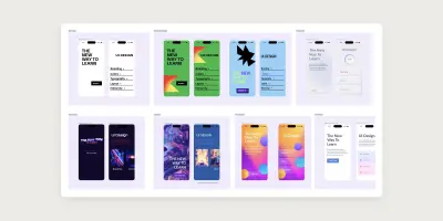 أصمم واجهات تطبيقات ومواقع UI/UX احترافية باستخدام Figma