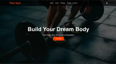 تصميم وتطوير موقع جيم احترافي ومتجاوب باستخدام HTML CSS JavaScript