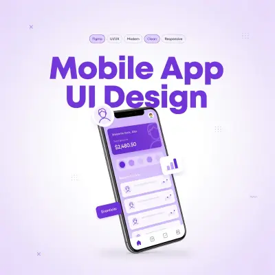 سأصمم واجهة تطبيق موبايل احترافية باستخدام Figma