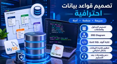تصميم قواعد بيانات احترافية للمواقع والشركات
