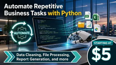 سأقوم بأتمتة مهامك المتكررة باستخدام Python