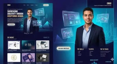 تصميم وتطوير موقع بورتفوليو (Portfolio) احترافي يعكس هويتك الإبداعية