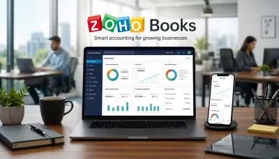 ضبط وتشغيل حساباتك وإدخال البيانات على برنامج Zoho Books
