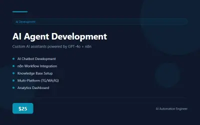 AI Agent Development - بناء وكيل ذكاء اصطناعي