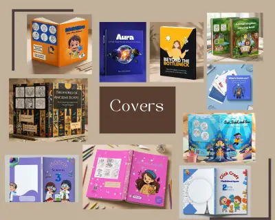 تصميم غلاف كتاب أو مجلة احترافى وجذاب متوافق مع معايير النشر