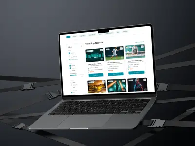 تصميم واجهة موقع إلكتروني لحجز الفعاليات والمناسبات (UI/UX)