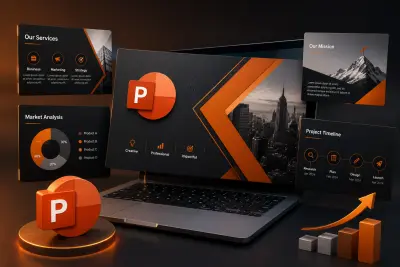 تصميم عروض تقديمية PowerPoint وCanva احترافية وعصرية