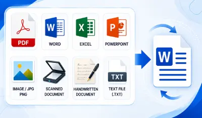 كتابة وتحويل اي ملف PDF او مستندات الى WORD قابل للتعديل