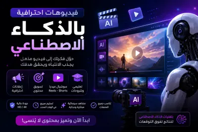 سأحول فكرتك إلى فيديو احترافي بالذكاء الاصطناعي بجودة عالية
