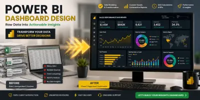 تحويل ملفات Excel وCSV إلى تقارير تحليلية وDashboard تفاعلي باستخدام Power BI