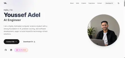 سأصمم لك موقع Portfolio احترافي يجذب العملاء وفرص العمل