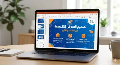 تصميم عروض تقديمية احترافية واختبارات باللغة الانجليزية والعربية