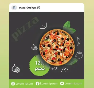 تصميم إعلانات سوشيال ميديا ومطاعم مبتكرة وجذابة لزيادة مبيعاتك.