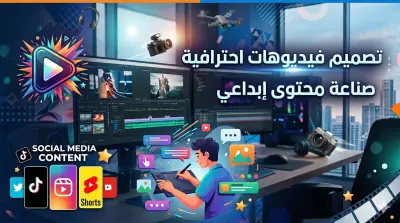 مونتاج وتحرير الفيديوهات: قص وتجميع المقاطع، إضافة الانتقالات السلسة، والمؤثرات البصرية