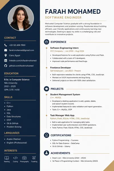 cv creation and editing