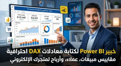خبير Power BI لكتابة معادلات DAX احترافية: مقاييس مبيعات، عملاء، وأرباح لمتجرك الإلكتروني