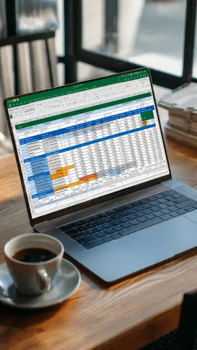 تصميم وتطوير ملفات إكسيل احترافية، لوحات تحكم (Dashboard) وجداول بيانية تفاعلية
